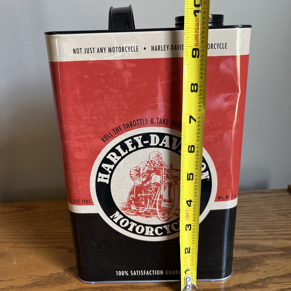 Harley-Davidson Roadhouse Collection Tin Metal Container Collectible Oil Can - Picture 11 of 13